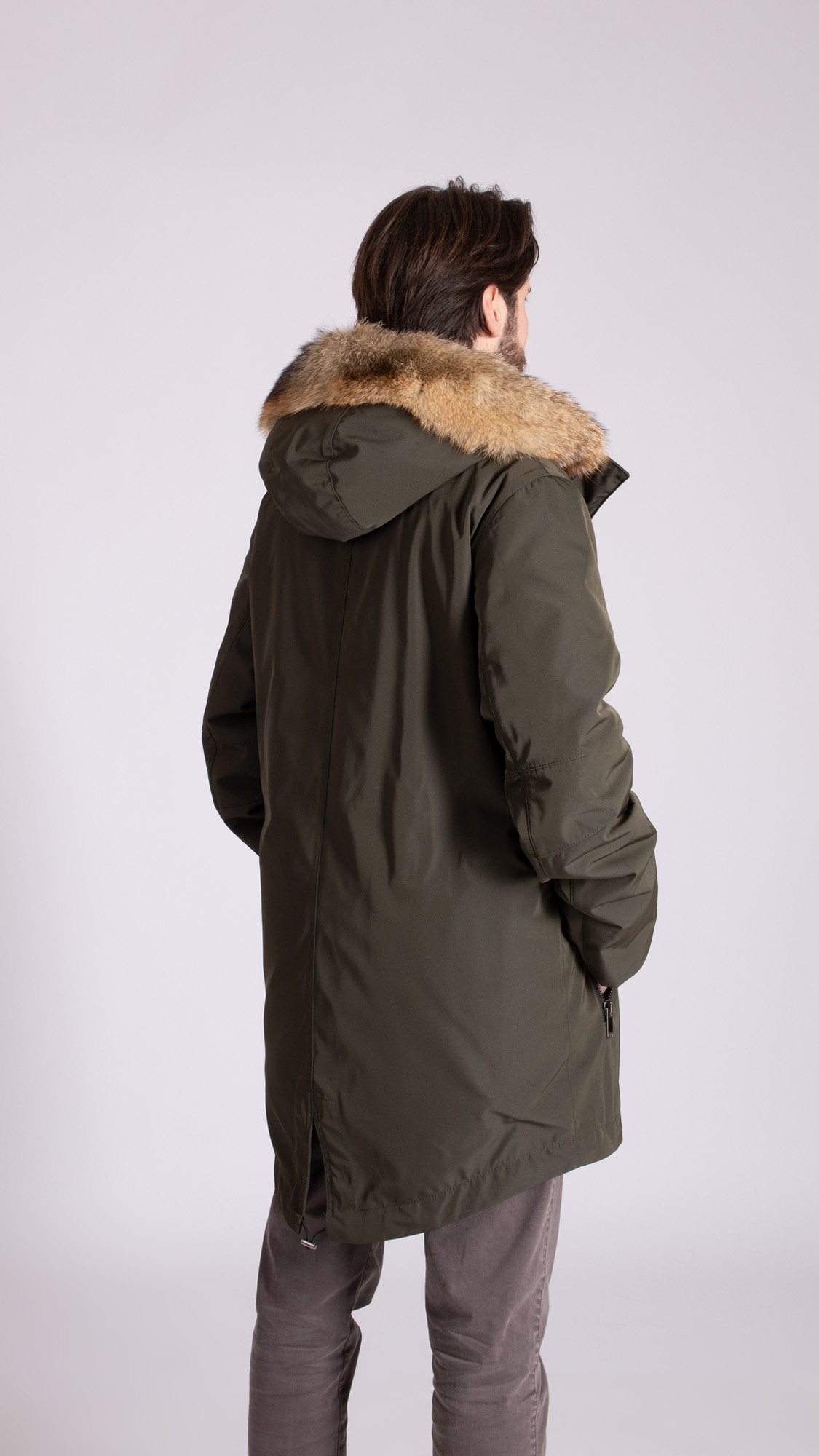 parka tessuto walterm verde scuro