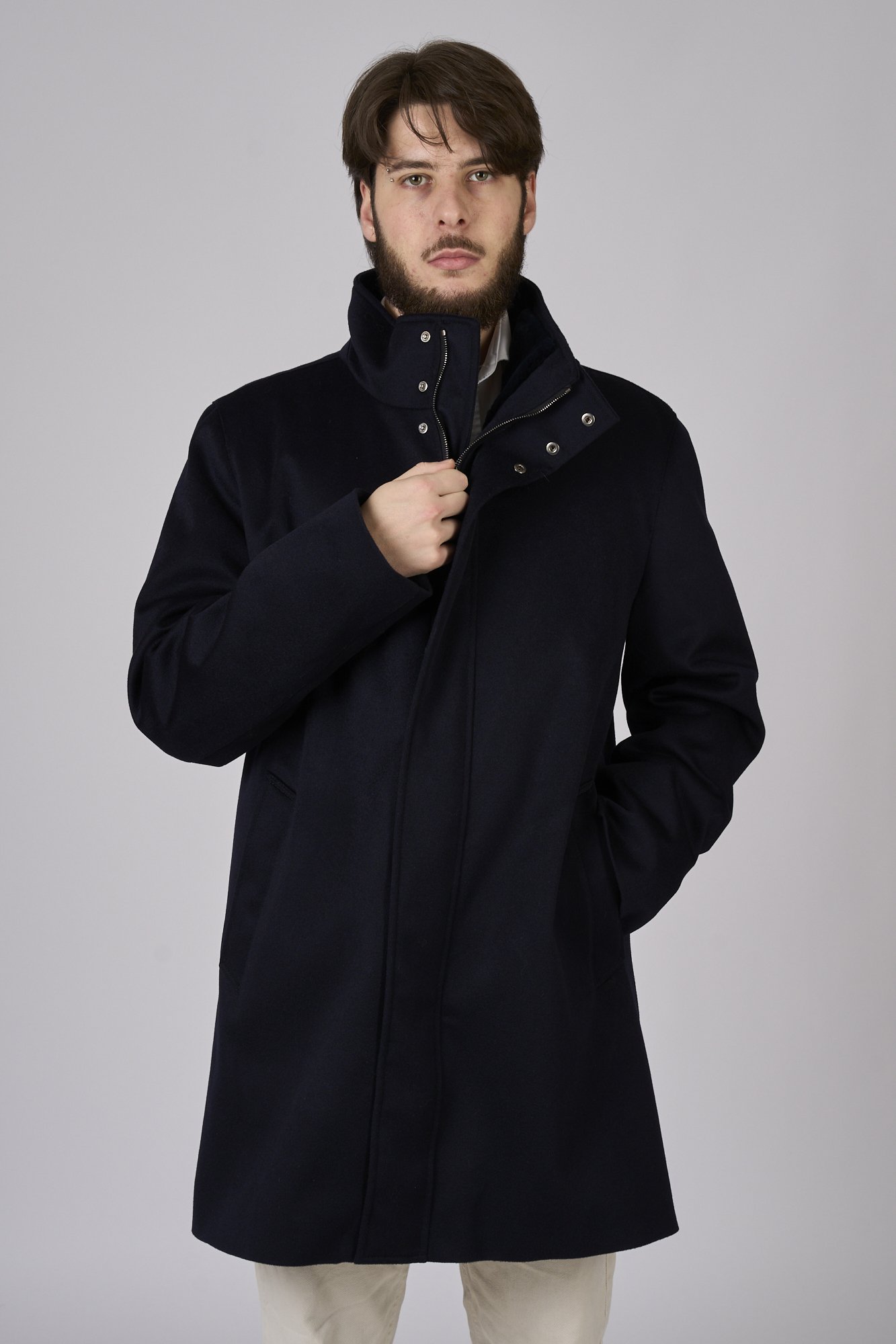 Foto capo — Giaccone Cashmere Storm system blu