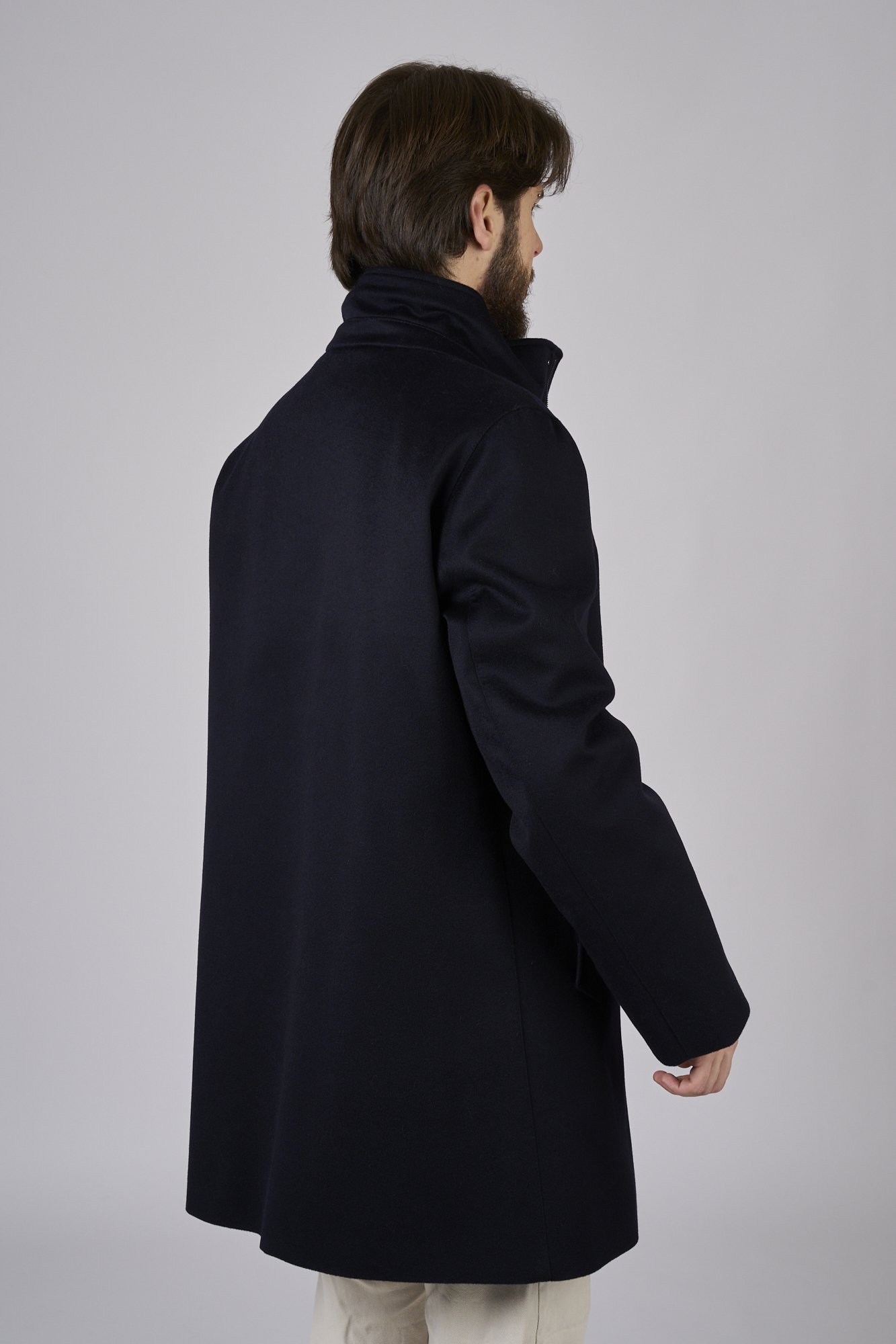 Giaccone Cashmere Storm system blu