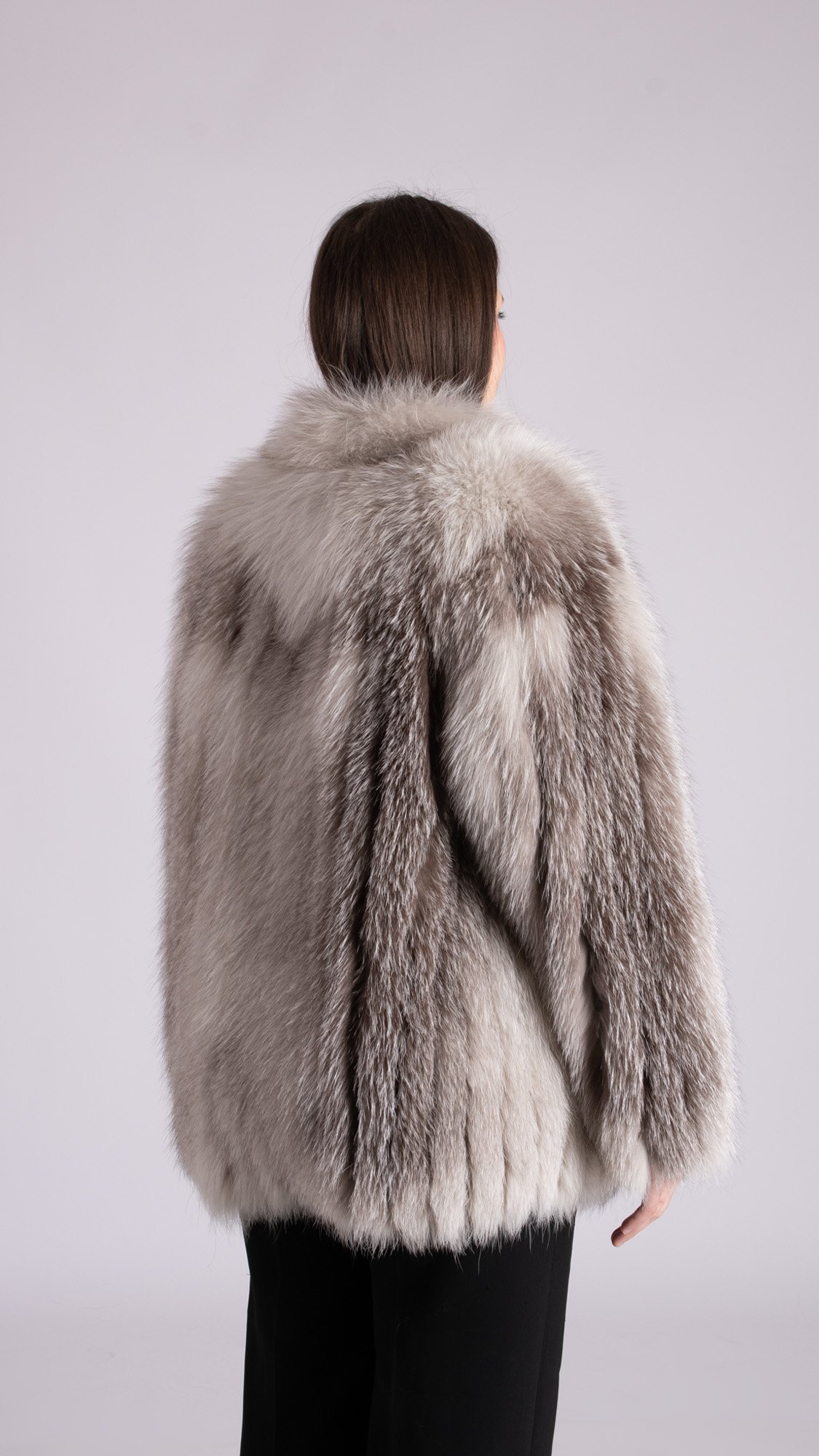 Giacca Volpe platinum naturale